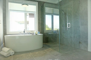 glass shower bathroom renovation