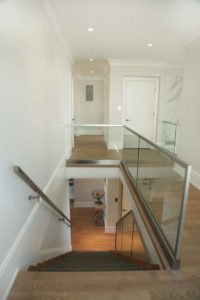 custom glass stair railing staircase